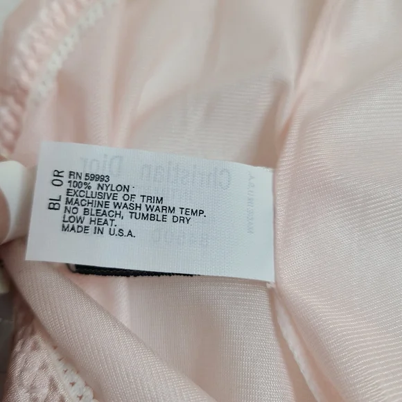 VTG Christian Dior Silky Sheer Nylon Full Cut Granny Brief Panty Size Lg - Picture 7 of 7